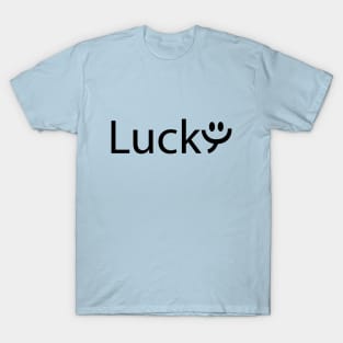 Lucky feeling lucky typography design T-Shirt